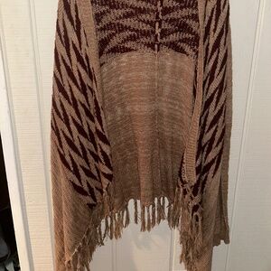 Tan Fringe Sweater